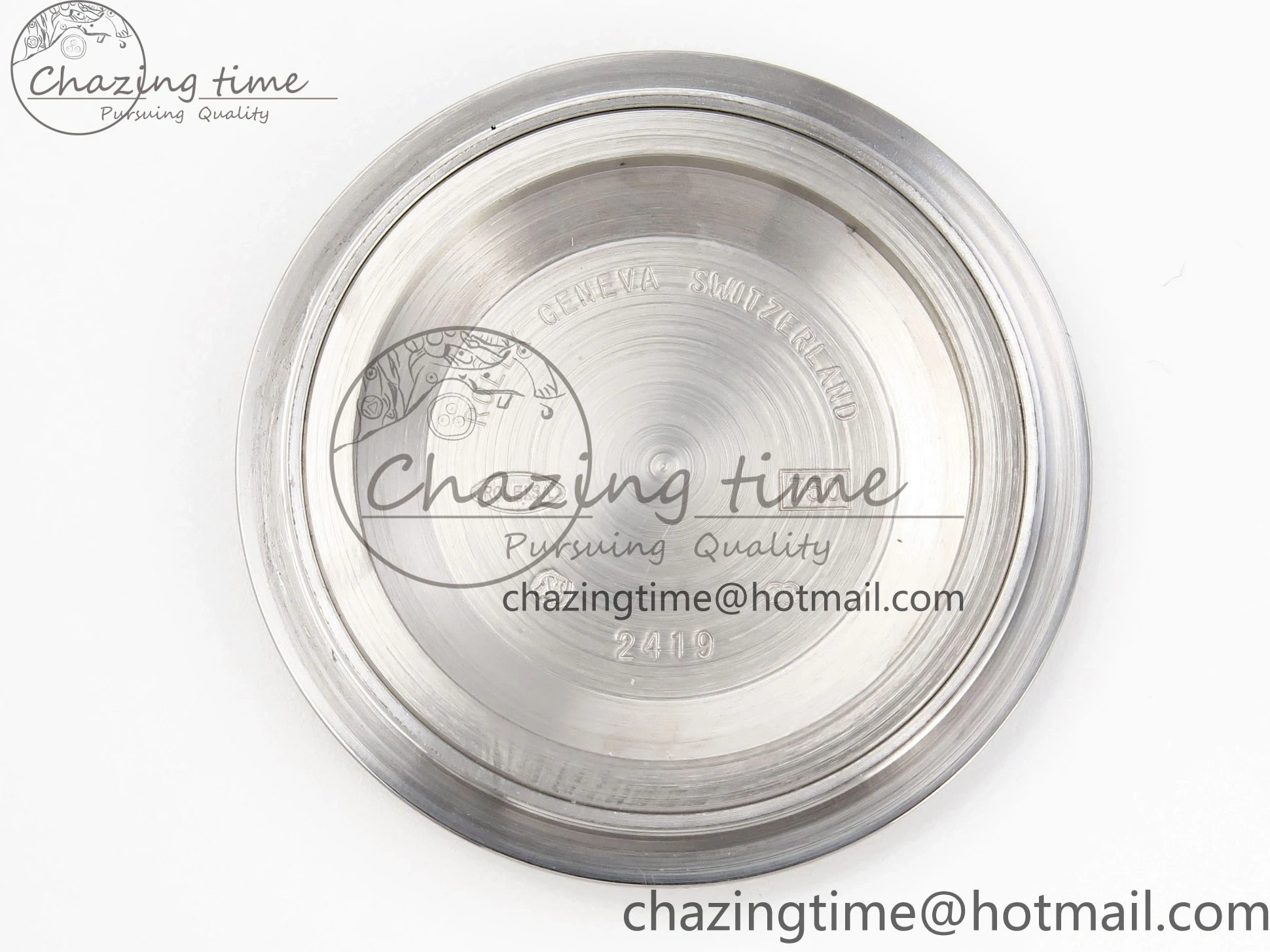 MiroTime 0426 QuickDry DayDate 40 SS GSF Gain Weight Blue Roman Dial Diamonds Bezel on President Bracelet A 1917